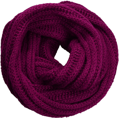 NEOSAN Women's Men Thick Winter Knitted Infinity Circle Loop Scarf