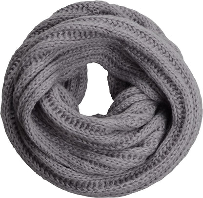 NEOSAN Women's Men Thick Winter Knitted Infinity Circle Loop Scarf