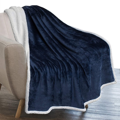 Twin Plush Sherpa Blanket