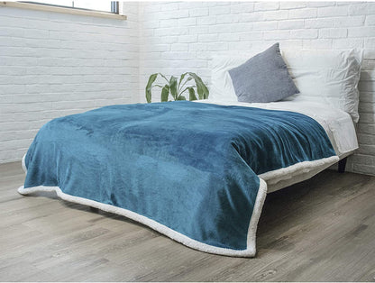 Twin Plush Sherpa Blanket