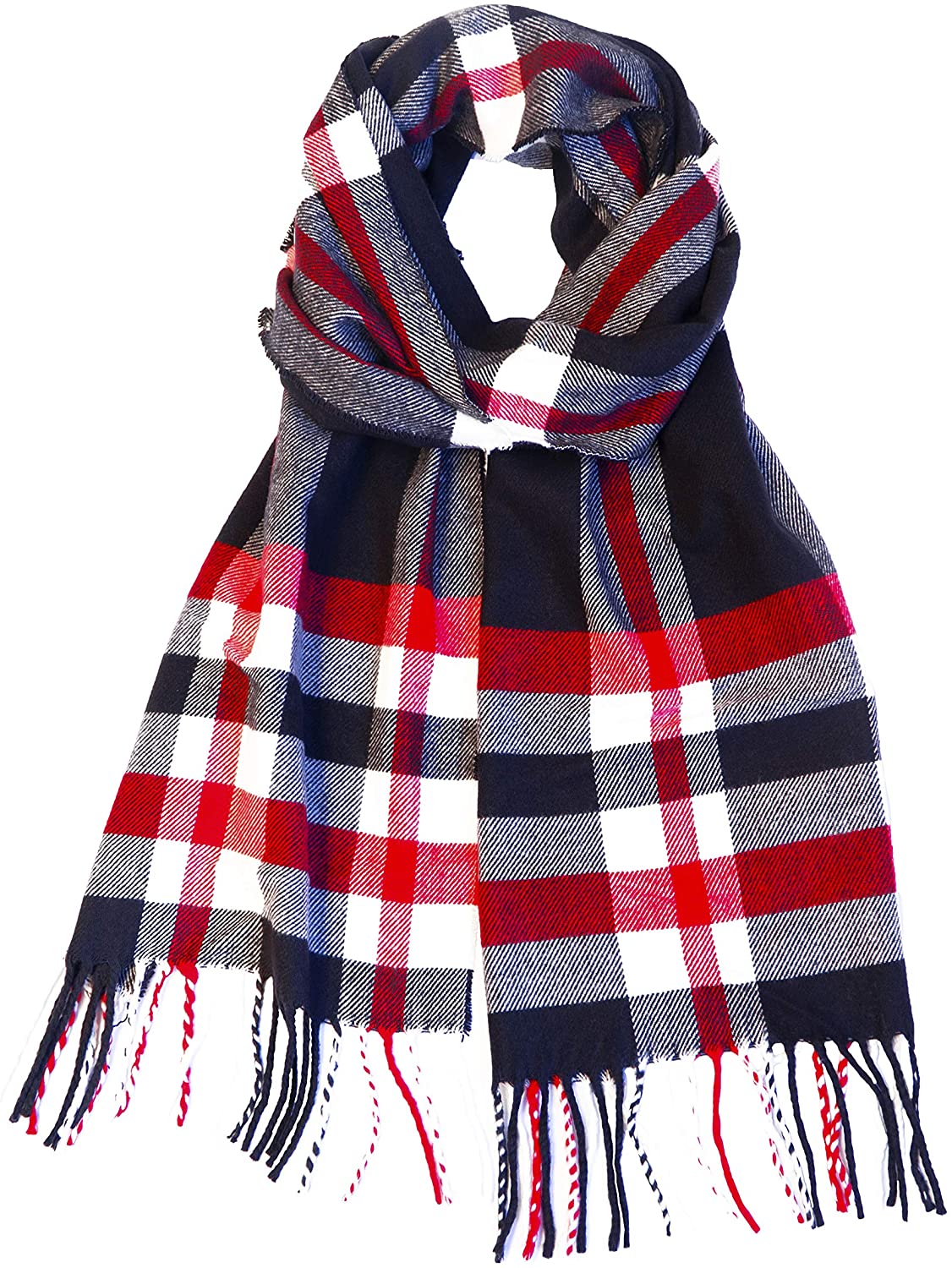 Calvia Cashmere Feel Scarf - Super Soft & Warm for Winter - Elegant Looks for Women & Men