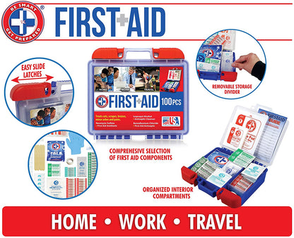 Be Smart Get Prepared 100 Piece First Aid Kit