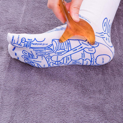 Women’s Reflexology Socks Set – Foot Massage Socks with Trigger Point Tool for Pain Relief
