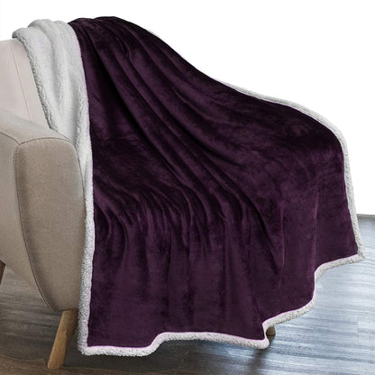 Twin Plush Sherpa Blanket