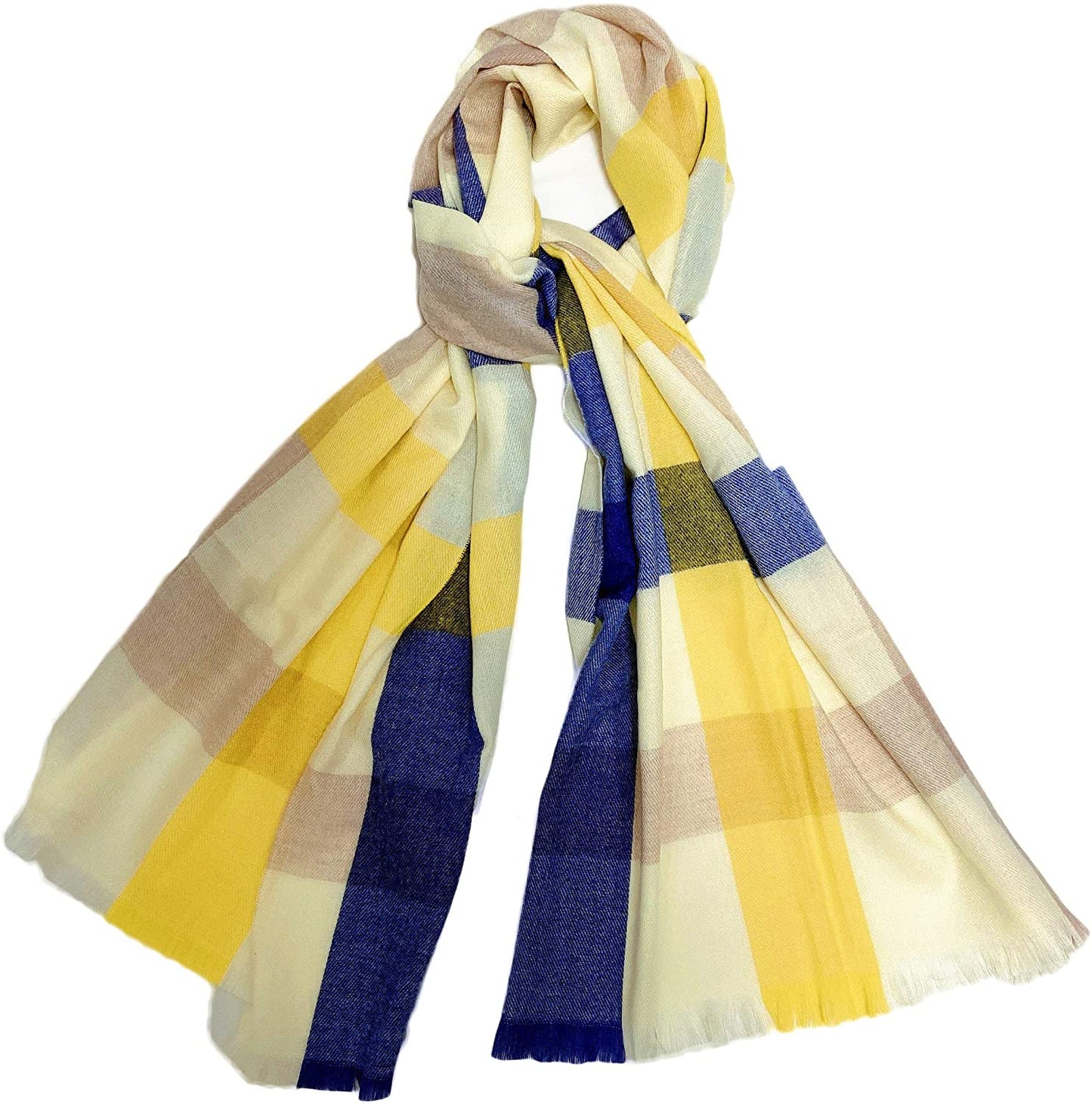 PINCTROT Chunky Large Blanket Scarf for Men Women Warm Cozy Plaid Tartan Wrap Super Soft Shawl Cape