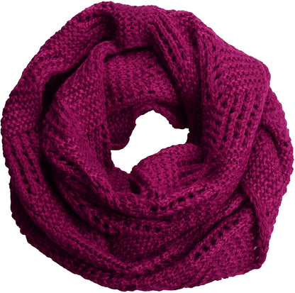 NEOSAN Women's Men Thick Winter Knitted Infinity Circle Loop Scarf