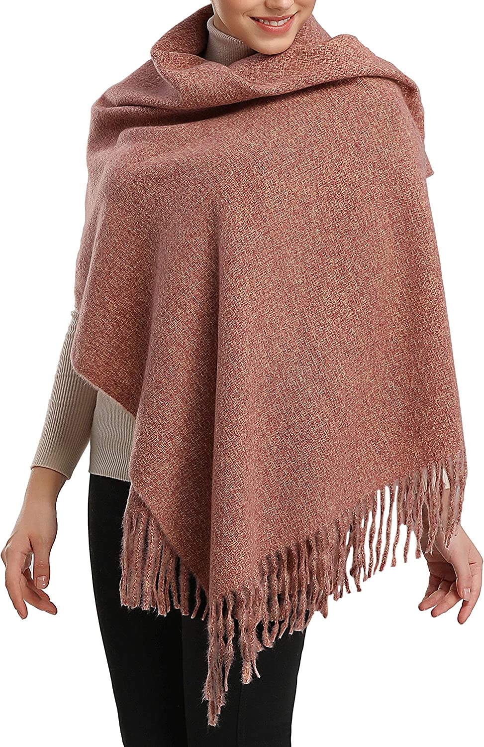 Women Men Winter Thick Cable Knit Wrap Chunky Warm Scarf