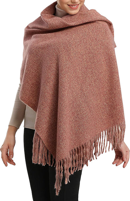 Women Men Winter Thick Cable Knit Wrap Chunky Warm Scarf