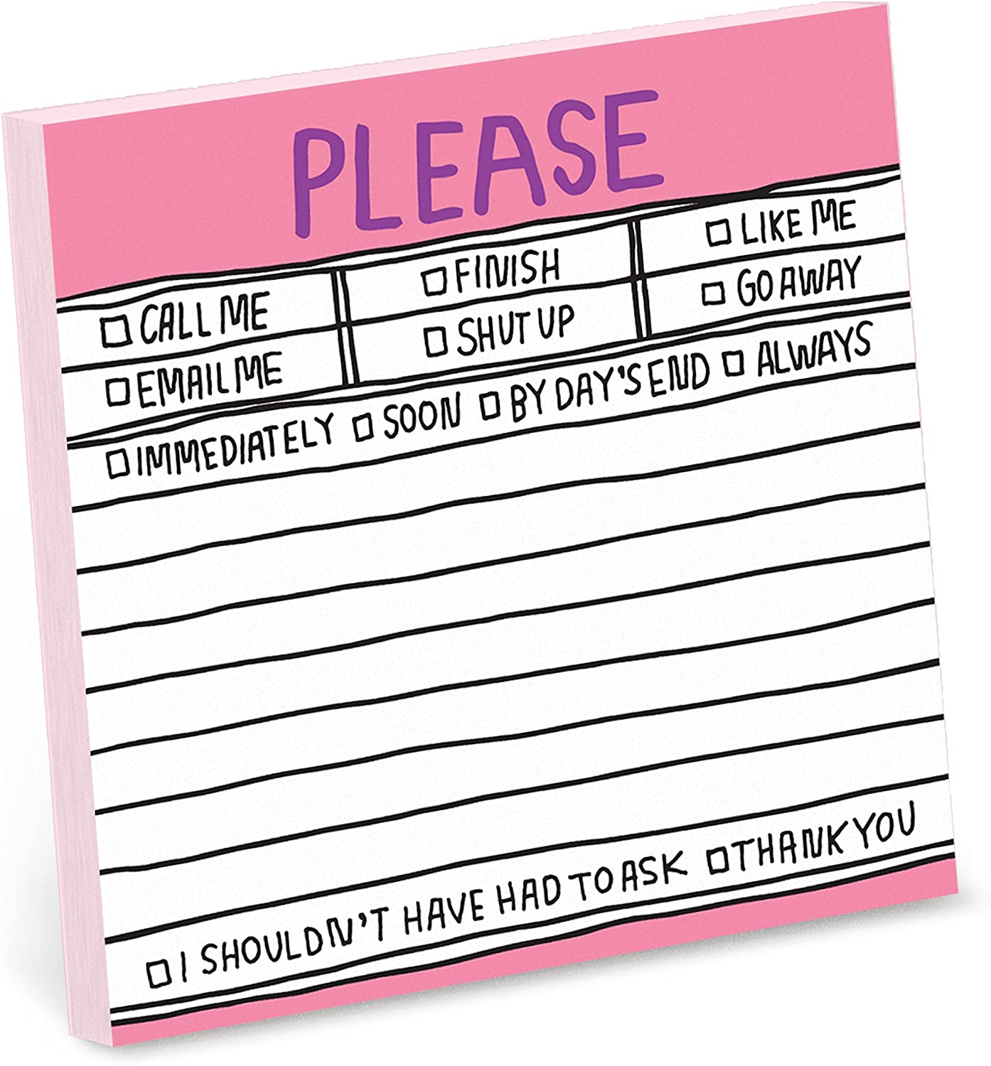 Funny Mental Note Sticky Notepad