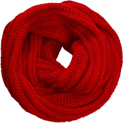 NEOSAN Women's Men Thick Winter Knitted Infinity Circle Loop Scarf