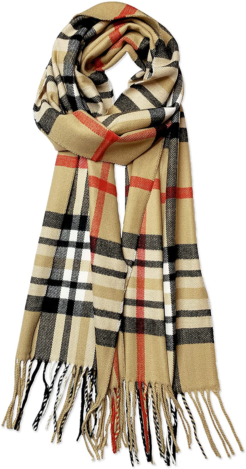 Calvia Cashmere Feel Scarf - Super Soft & Warm for Winter - Elegant Looks for Women & Men