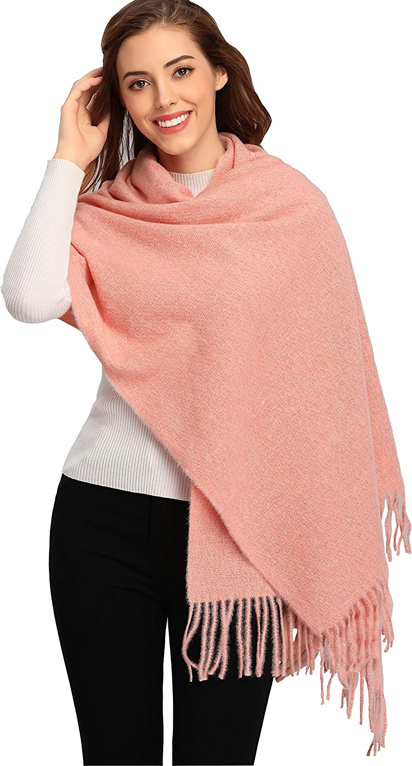 Women Men Winter Thick Cable Knit Wrap Chunky Warm Scarf