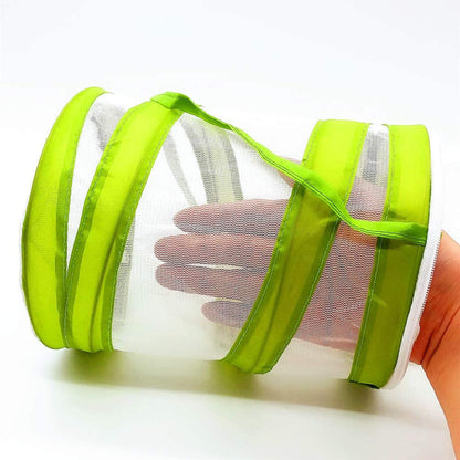Mini Insect and Butterfly Habitat Insect Mesh Cage Caterpillars House, Bug Terrarium Pop-up 5.5" x 7" Tall for Kids