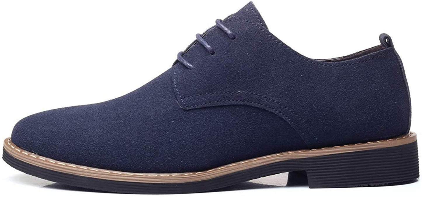 Men's Suede Dress Shoes Casual Lace Up Oxfords