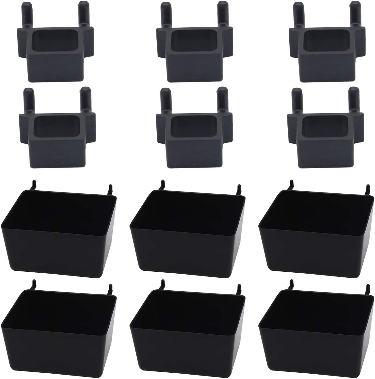 150 Piece Pegboard Hooks Assortment, Metal Pegboard Hooks, Plastic Bins, and Peg Locks for Organizing Tools