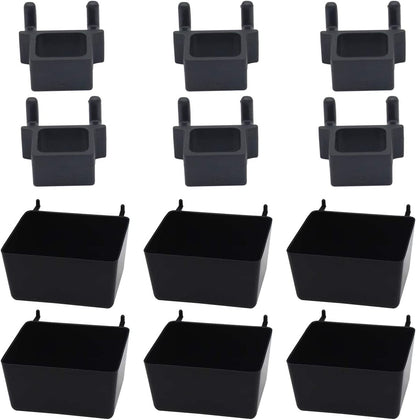 150 Piece Pegboard Hooks Assortment, Metal Pegboard Hooks, Plastic Bins, and Peg Locks for Organizing Tools
