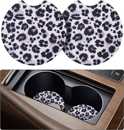  2 Pack Car Coasters for Cup Holders