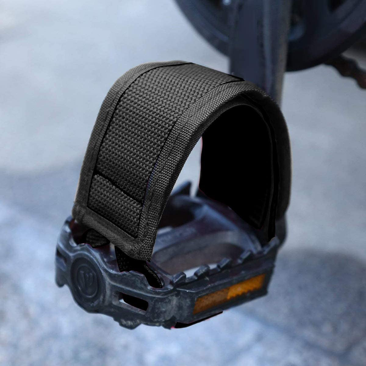  1 Pair Universal Bicycle Fixed Strap Anti-Slip Double Adhesive Pedal Toe Clip 