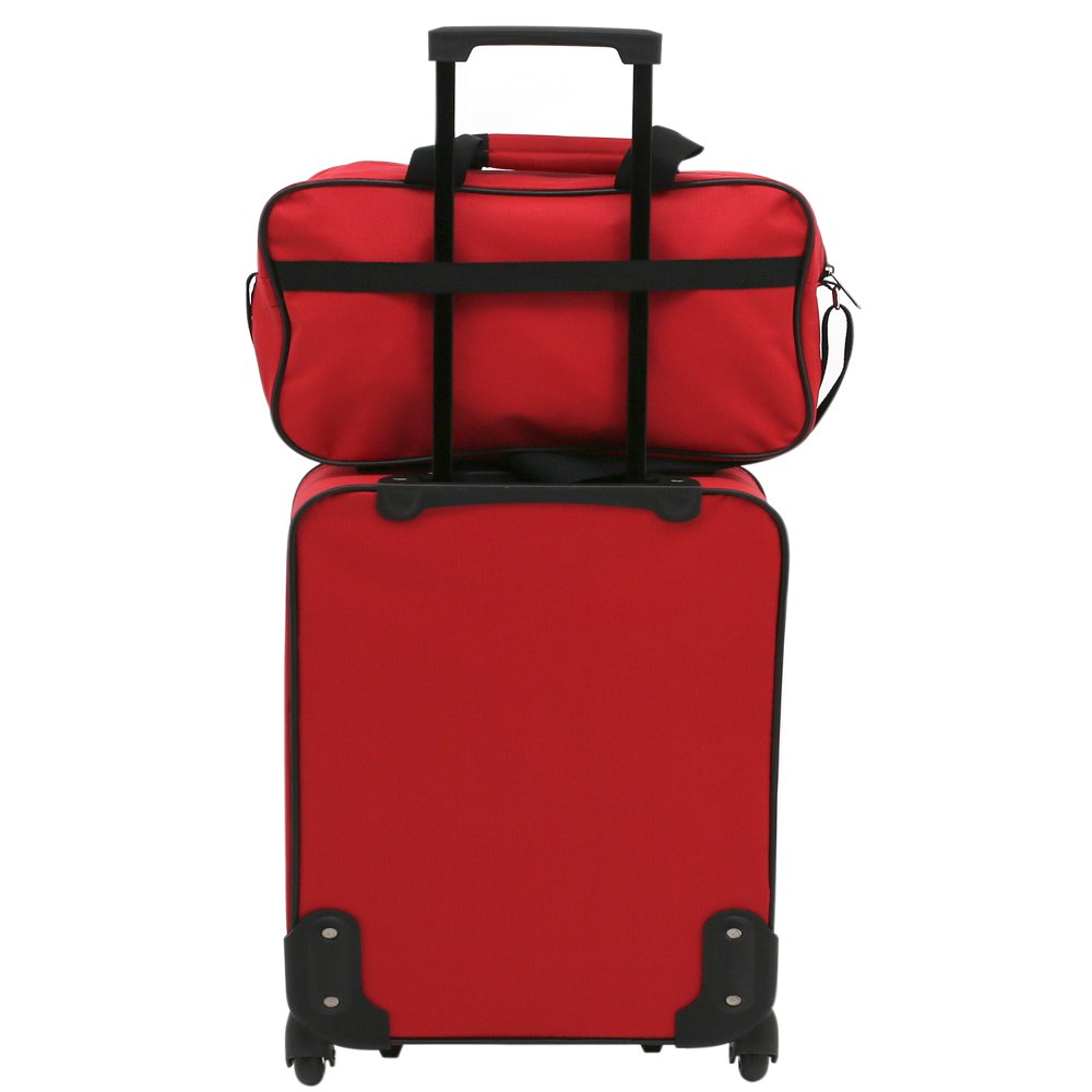 Travelers Club 3 Piece Euro Carry-On Value Set, Red