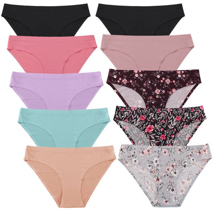 10 Pack Seamless No Show Underwear for Women