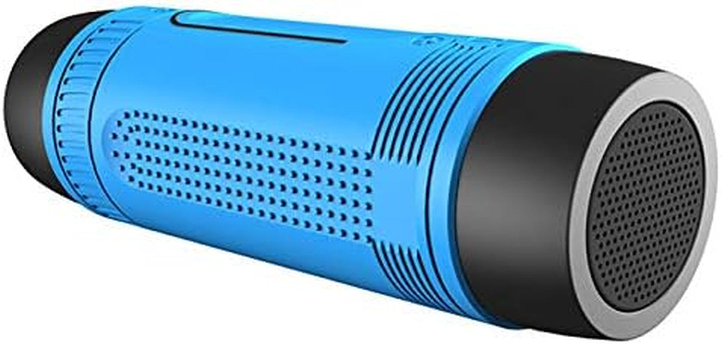  Bluetooth Speaker, Portable Wireless Speaker, S1 Bocina Bluetooth, 4000mAh, IPX5 Waterproof, LED Torch Light, MIC/TF/AUX for Home Outdoor Hiking Camping iOS Andoird -Gray