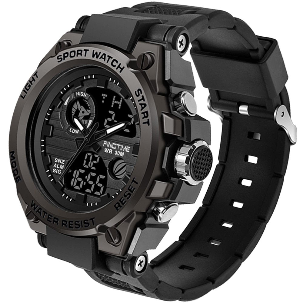 LED Tactical Army-Style Wristwatch 