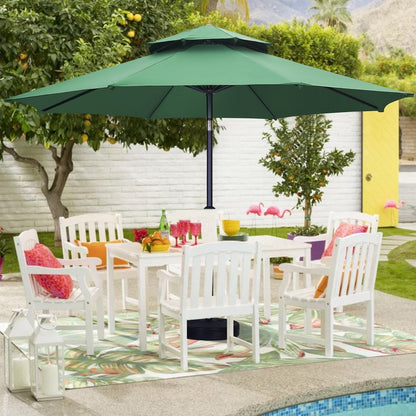 7.5FT Patio Umbrella with Push Button Tilt and Crank