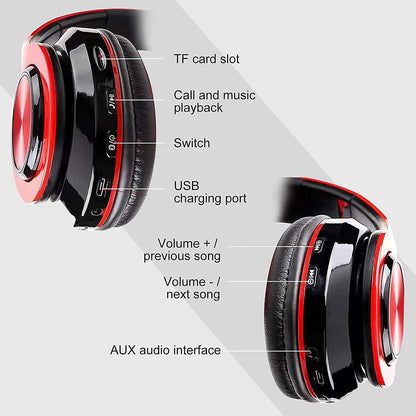 Over Ear Bluetooth Headphones Noise-Cancelling 