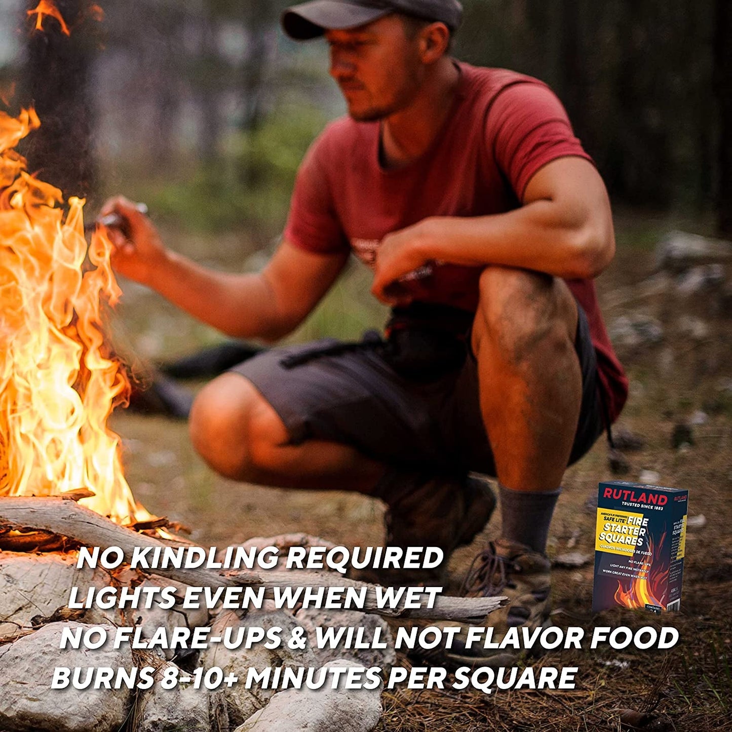  Safe Lite Fire Starter Squares, 24 squares 
