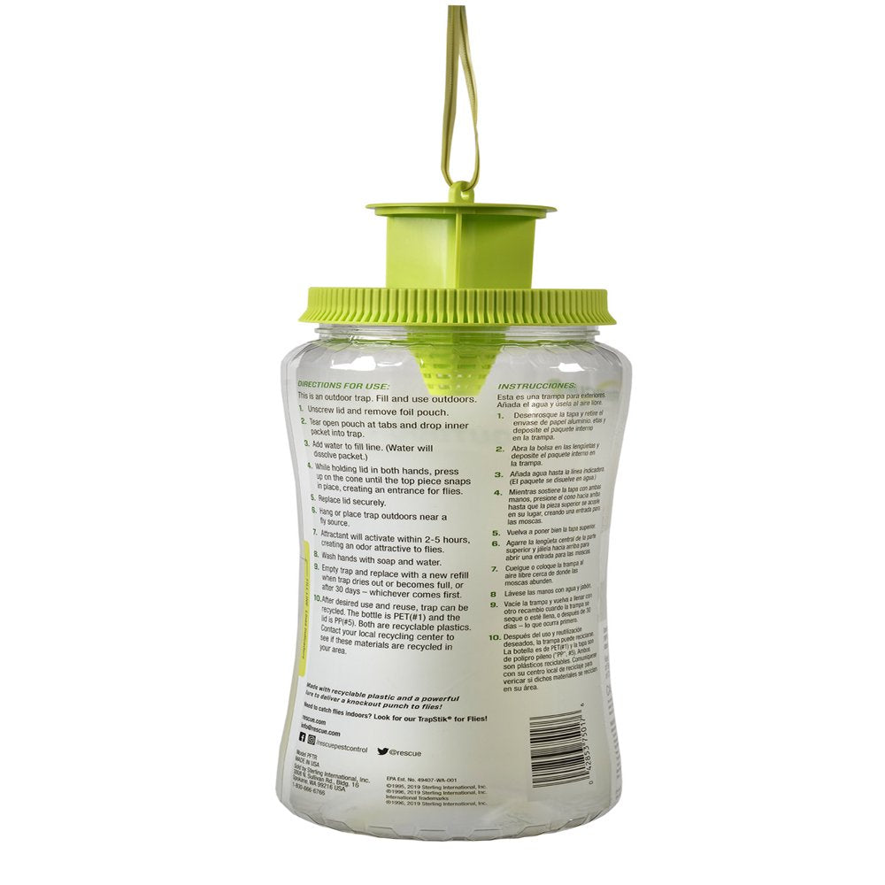  Reusable Outdoor Fly Trap, 1 Pack