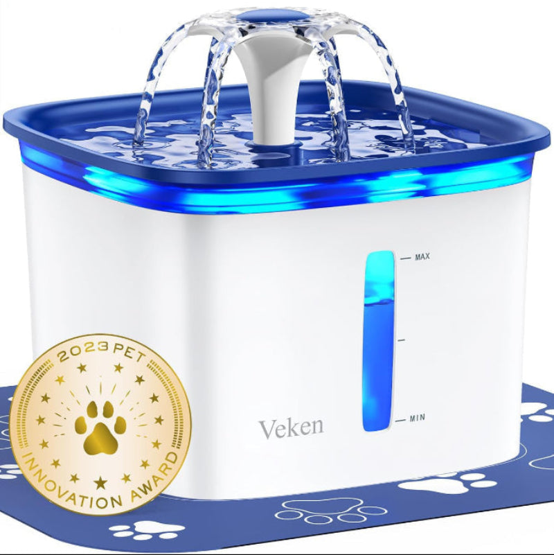 Miri - 95oz Pet Water Fountain, Automatic Dispenser with Filters for Cats and Dogs