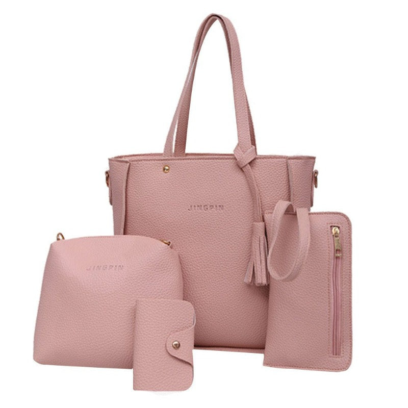 Four Piece Crossbody Bag for Women, Handbag ,Tote Bag, Crossbody,and  Wallet 