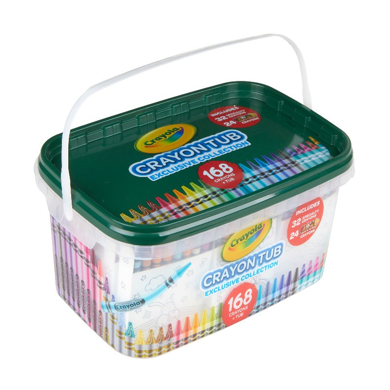 168 Piece Crayola Crayons and Storage Tub Set - Colors of the World Set