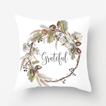 Autumn Decorations Pumpkin Pillow Covers Set of 4 Fall Decor Grateful Thanksgiving Throw Pillow Covers Cushion Cover 18 X 18