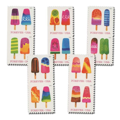 USPS FROZEN TREATS Forever Stamps 2018 - Book of 20 Postage Stamps