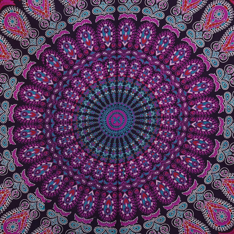 Colorful Cotton Bohemian Mandala Tapestry