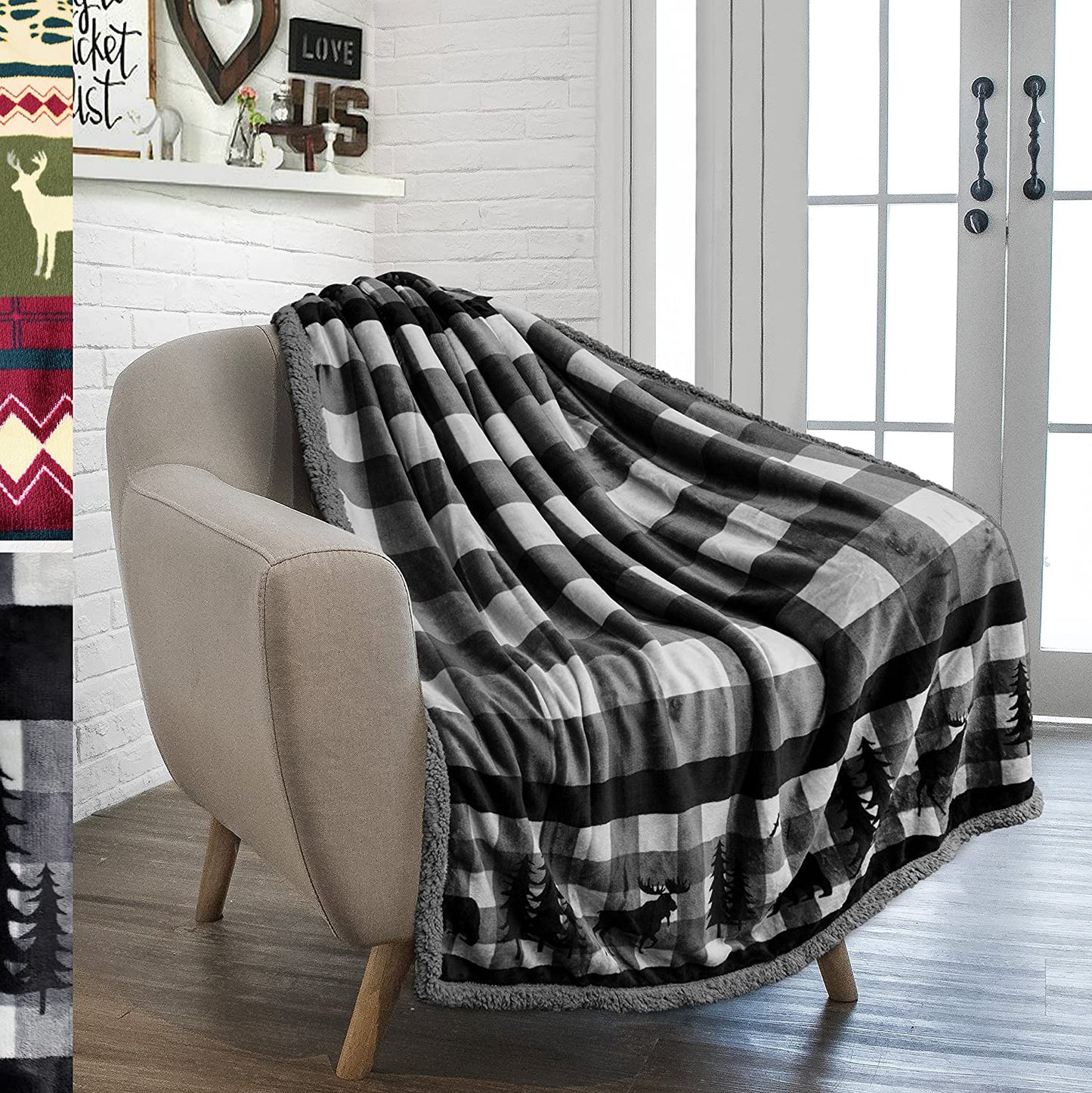 Twin Plush Sherpa Blanket