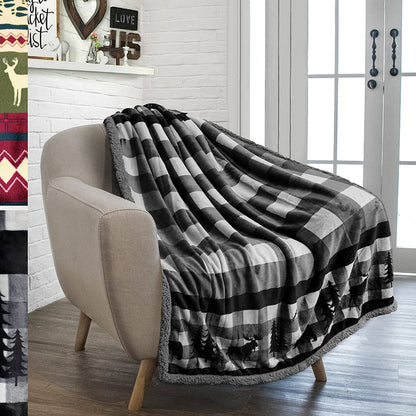 Twin Plush Sherpa Blanket