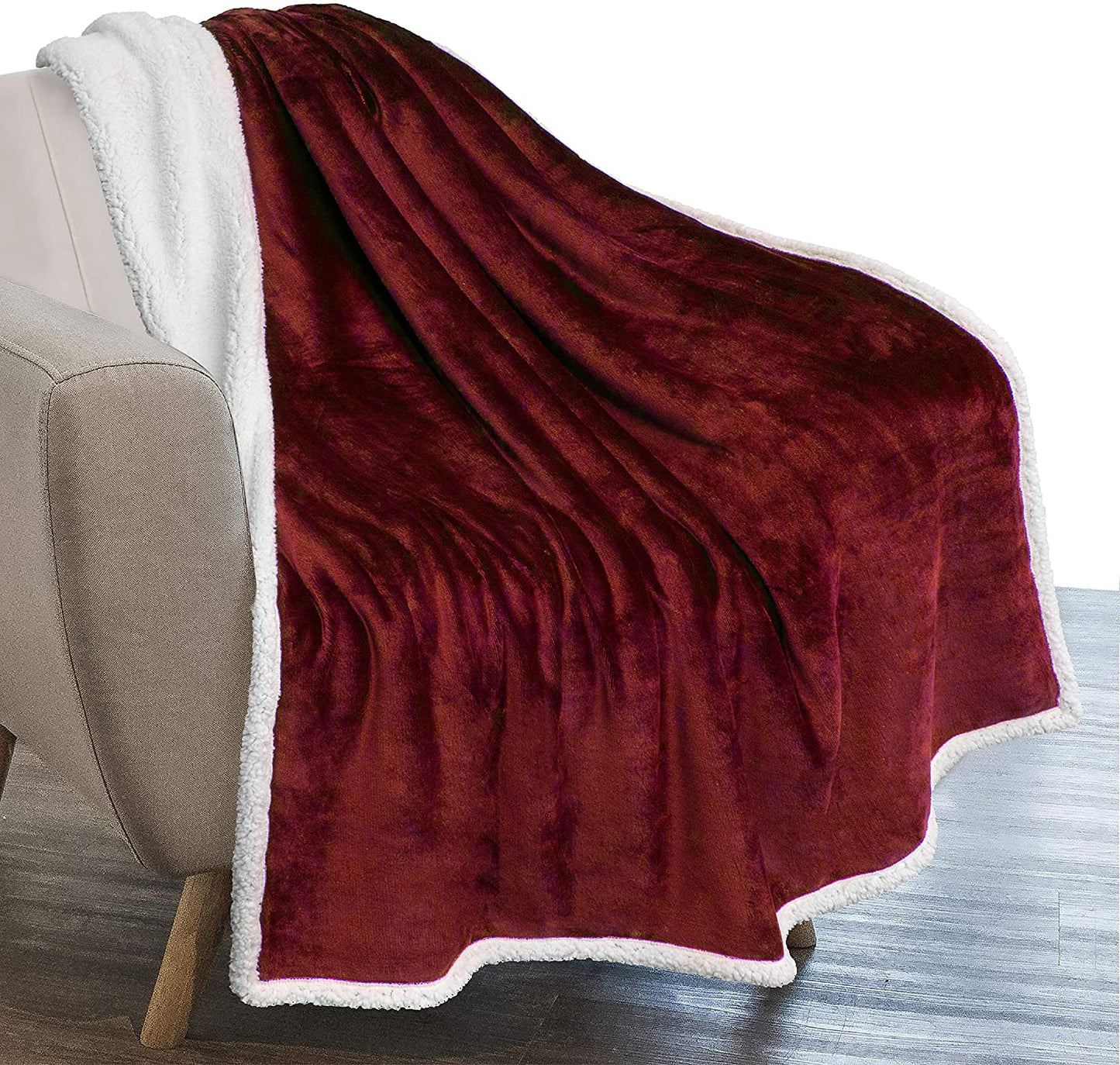 Twin Plush Sherpa Blanket