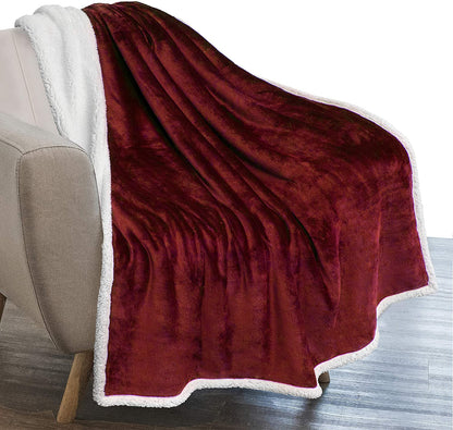 Twin Plush Sherpa Blanket