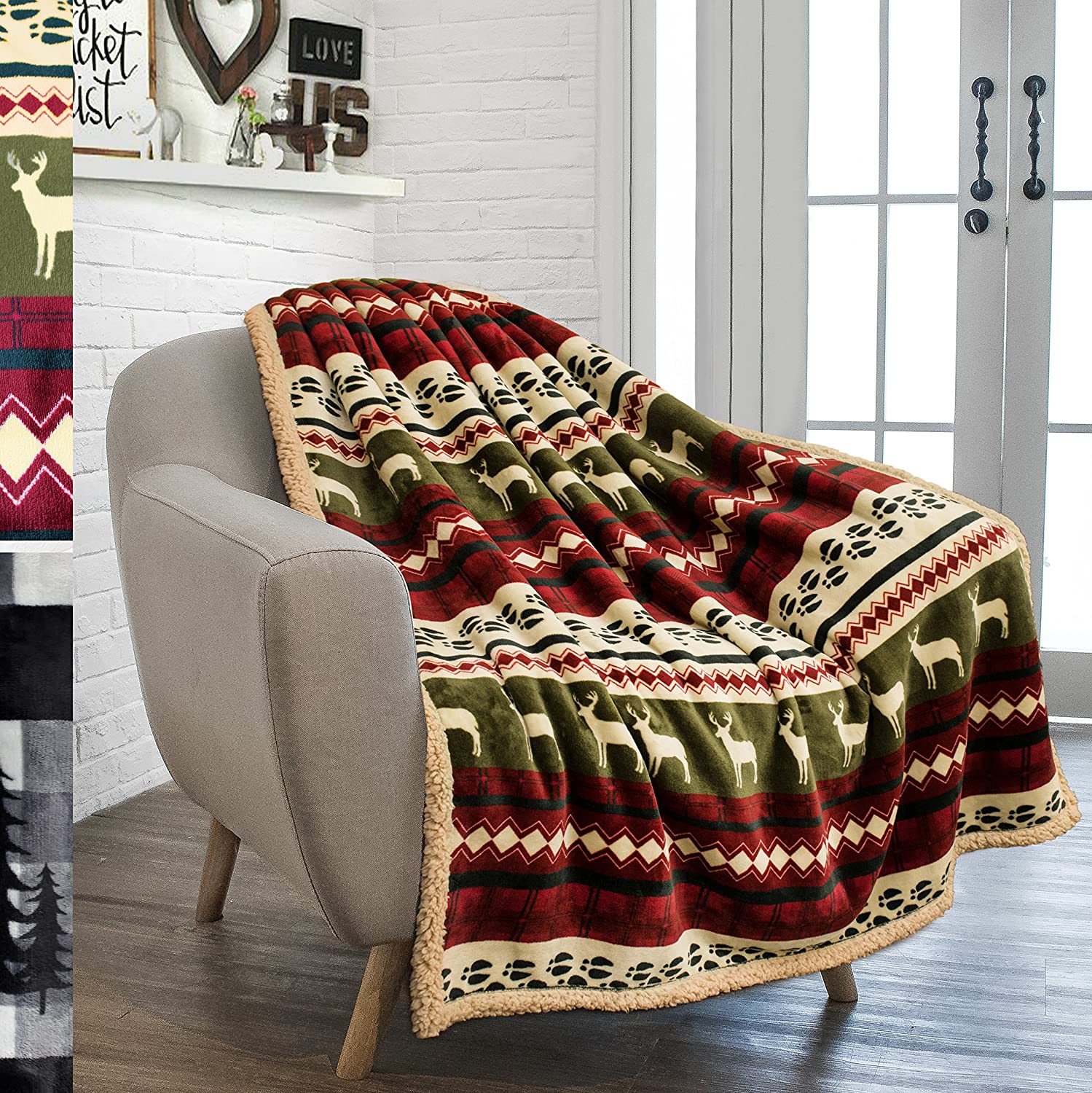 Twin Plush Sherpa Blanket