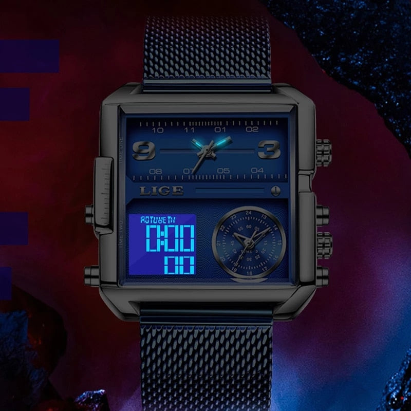 Men's Quartz Waterproof Digital Sports Watch