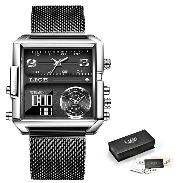 Men's Quartz Waterproof Digital Sports Watch