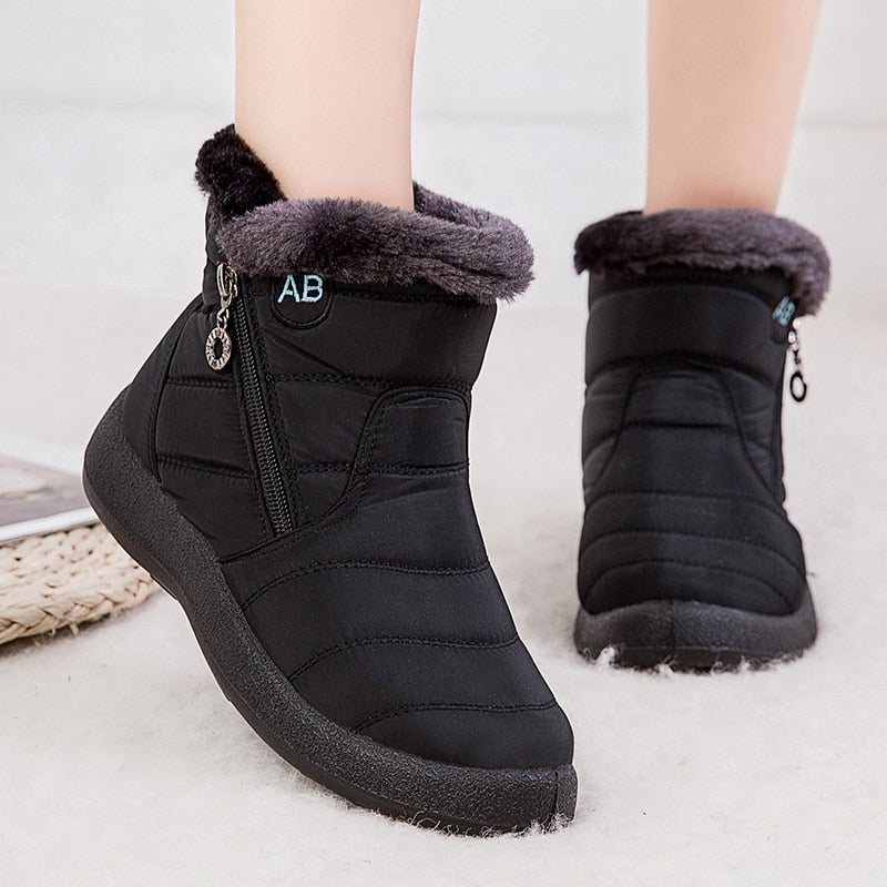 Waterproof Lightweight Ankle Snow Boots