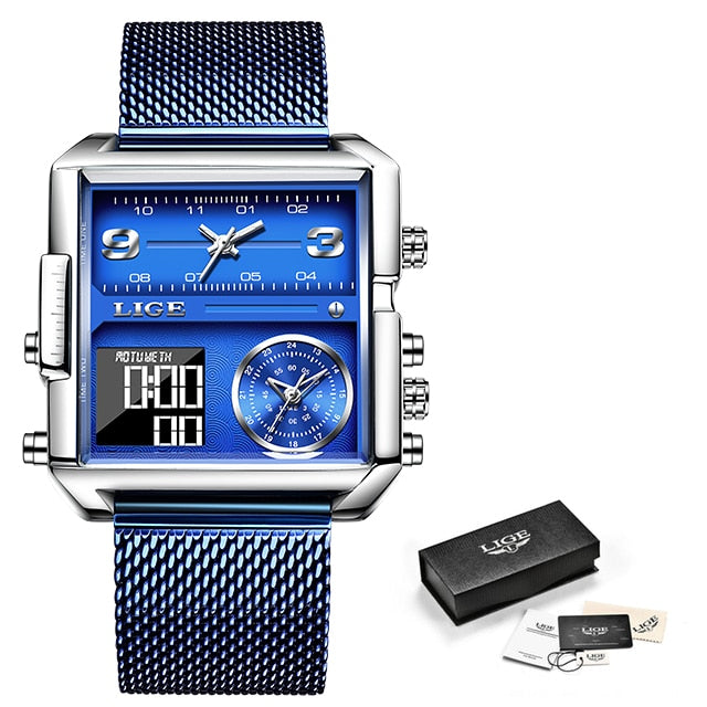 Men's Quartz Waterproof Digital Sports Watch