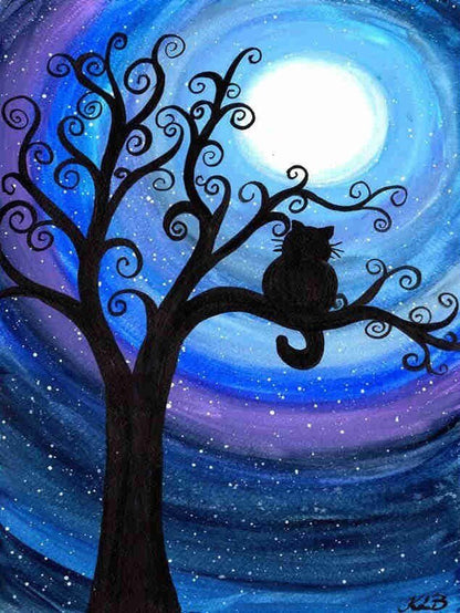 Cat at Night