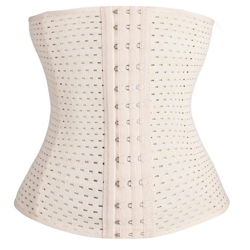Women's Waist Trainer Body Shaping Slimming Belt Beige/nude