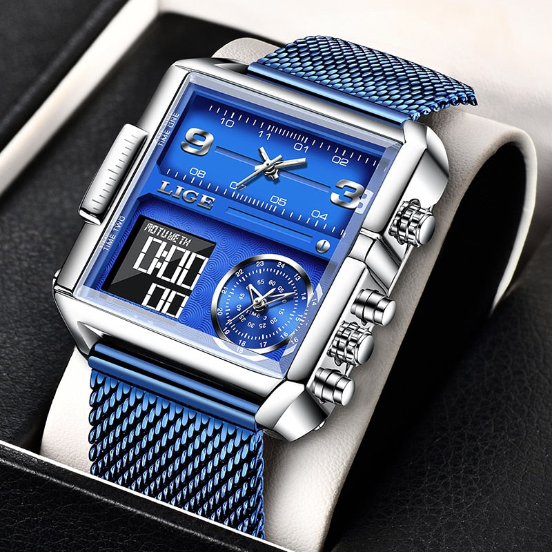 Men's Quartz Waterproof Digital Sports Watch