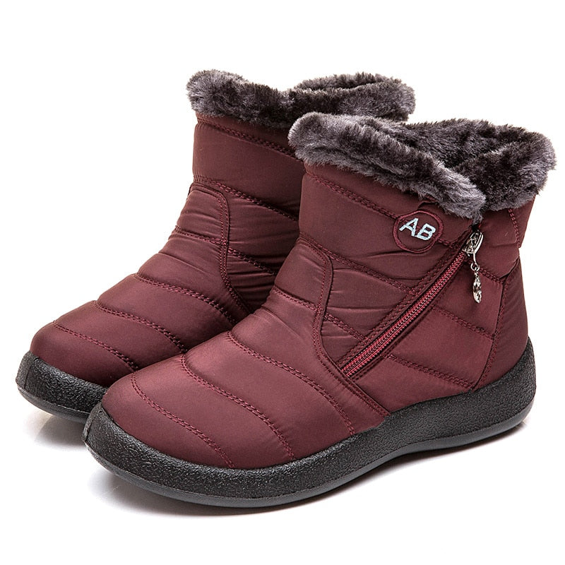 Waterproof Lightweight Ankle Snow Boots