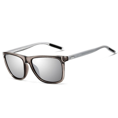 Unisex Retro Aluminum + TR90 Sunglasses with Polarized Lenses